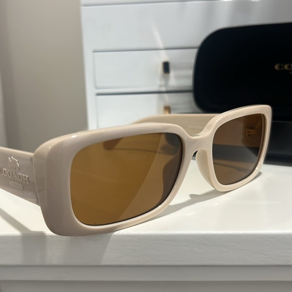 Coach Narrow Rectangle Sunglasses - image 5